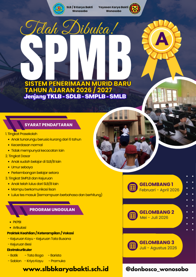 ungu kuning modern penerimaan siswa ppdb poster