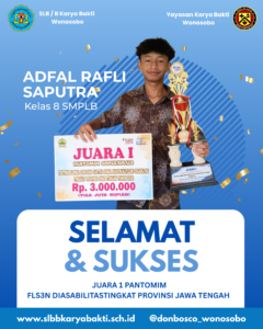 Home biru dan putih modern ucapan selamat juara lomba instagram post